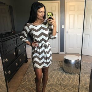 Chevron Print Dress